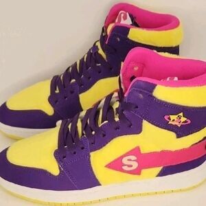 Sukami Men's Yellow and Purple Trainers